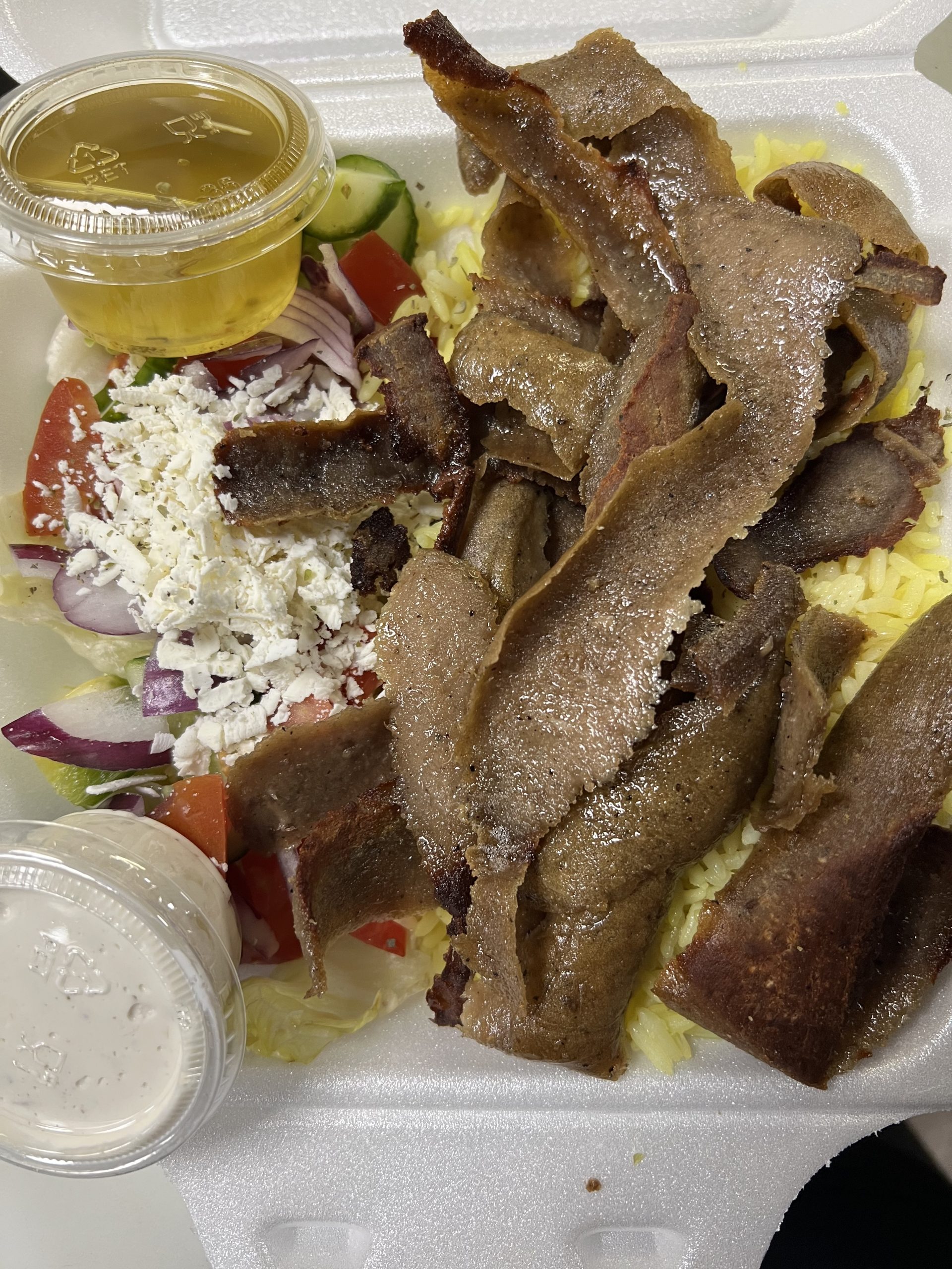 Beef & Lamb Gyro Platter – Snuffy's Grill